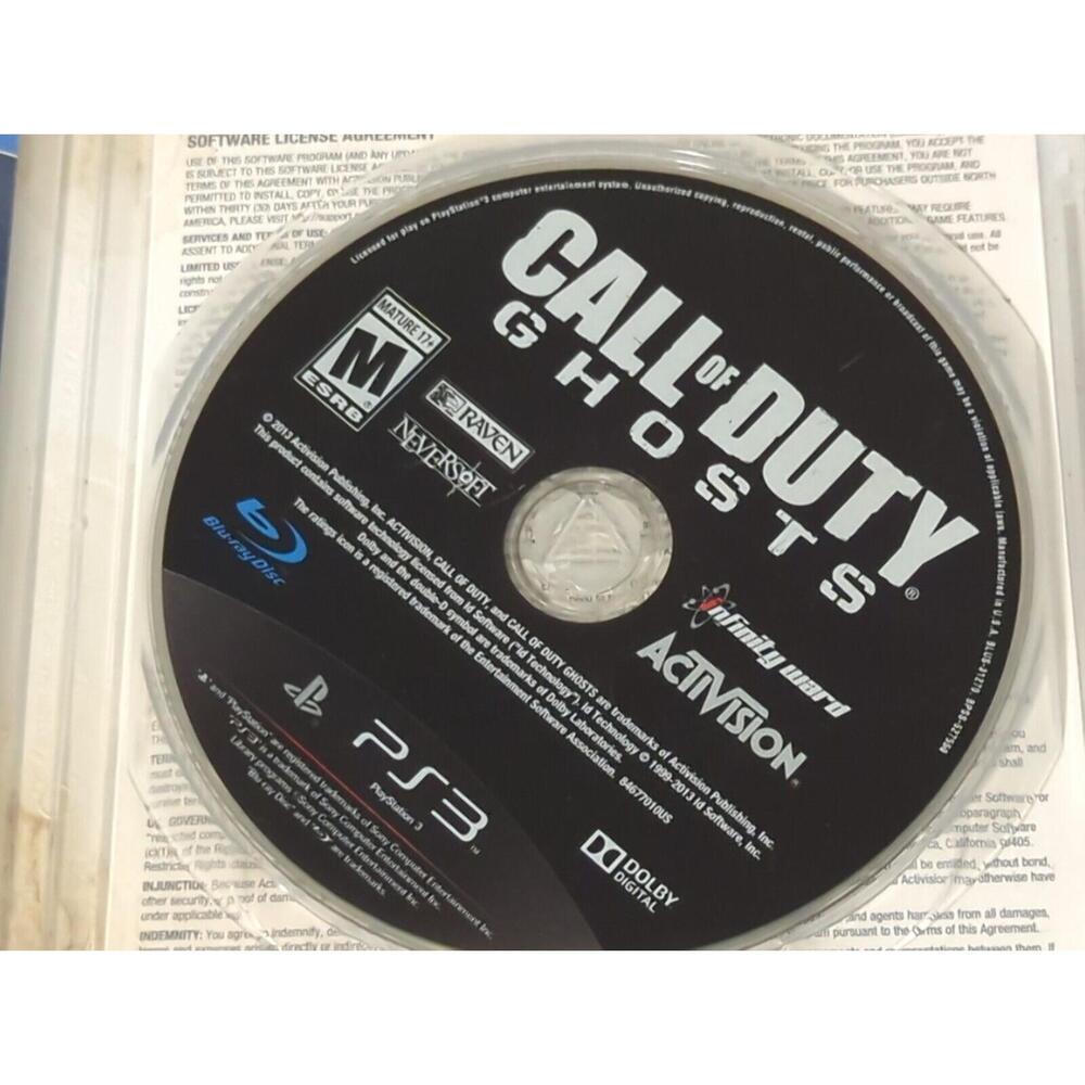 Call of Duty:‎ Ghosts - PS3 Sony PlayStation 3 Complete + Insert CIB Tested - Picture 5 of 6